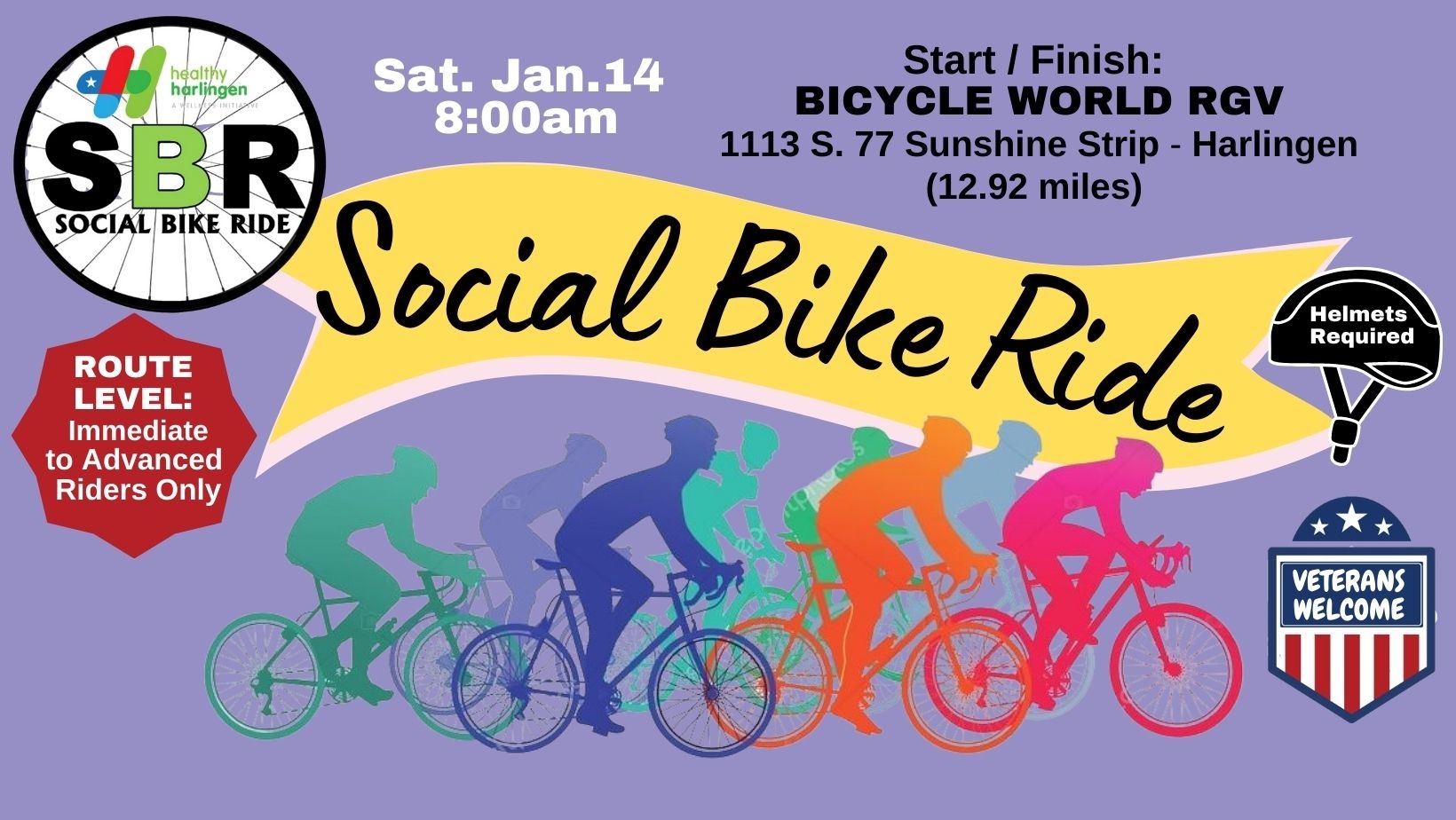 Social Bike Ride Visit Harlingen, Texas